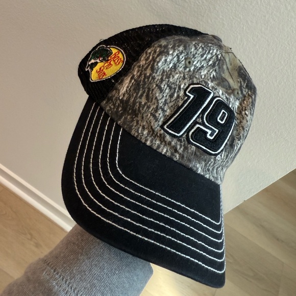 Rare Black NASCAR bass pro shop Mesh Cap - Picture 1 of 4